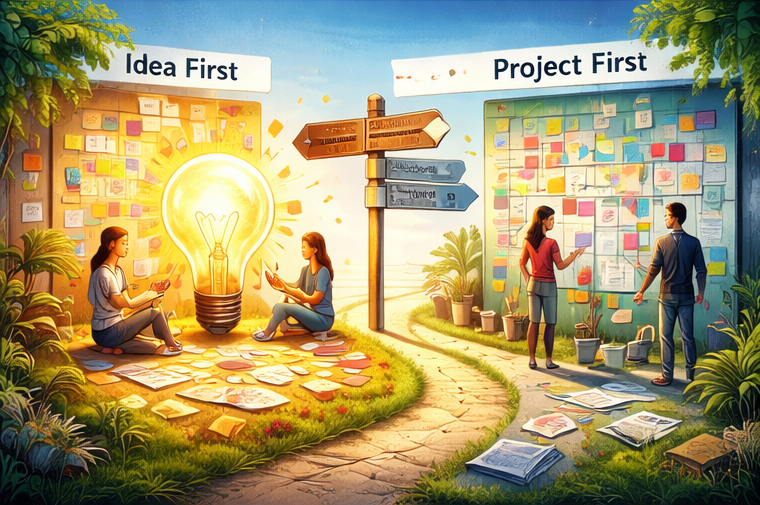Idea-First vs Project-First Thinking: Why the Distinction Matters for Creativity